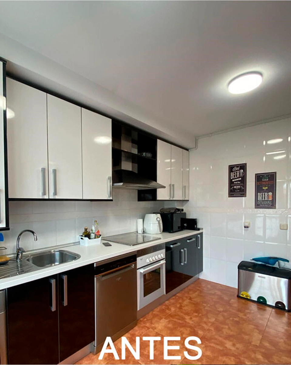 Cocina antes de la remodelación