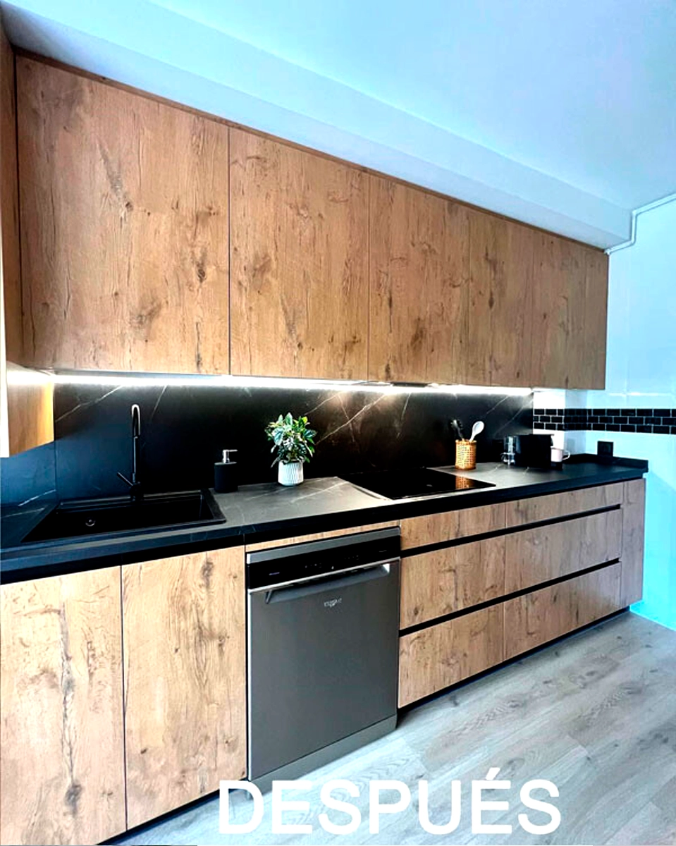 Cocina después de la remodelación